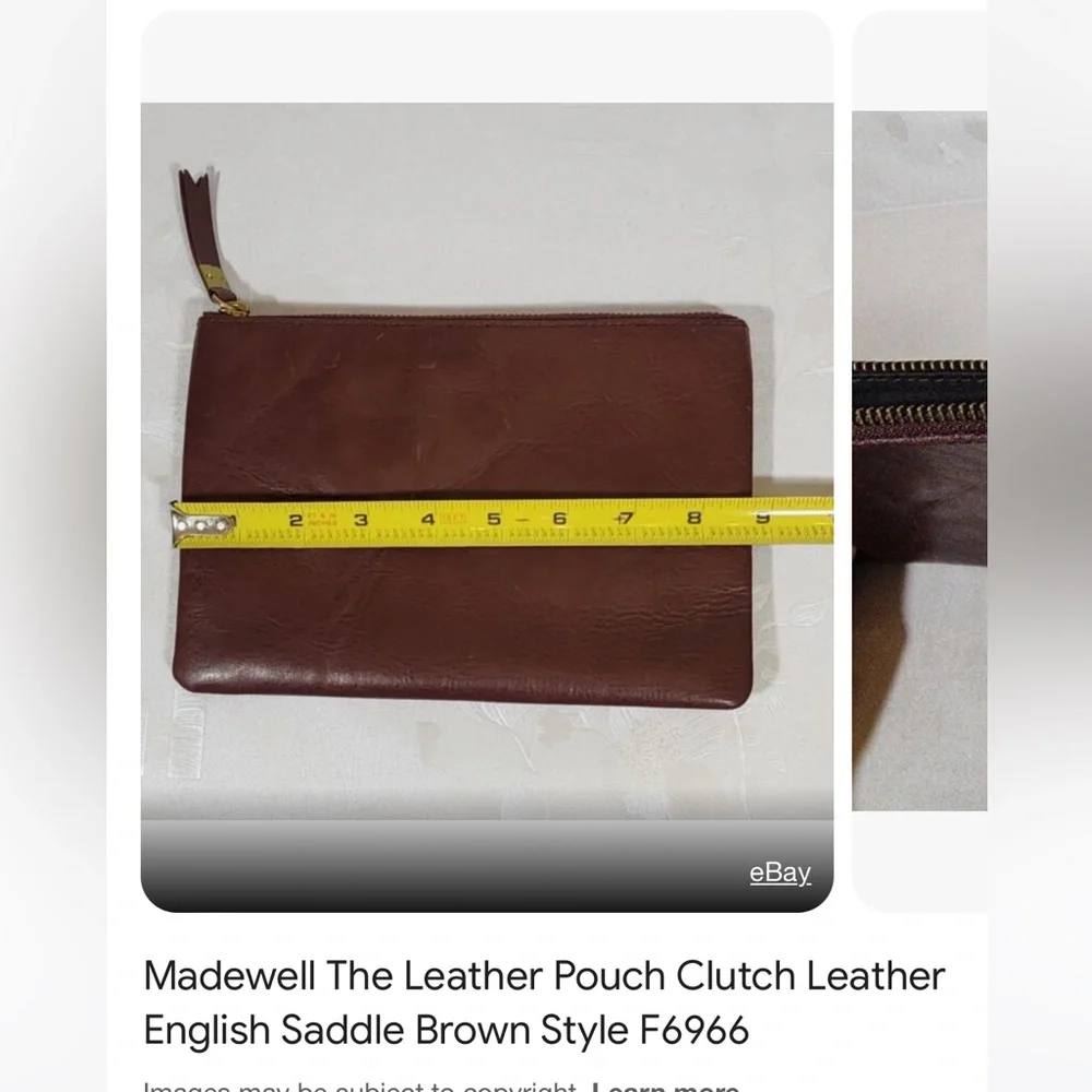 Madewell leather “the pouch” clutch - Picture 2 of 13